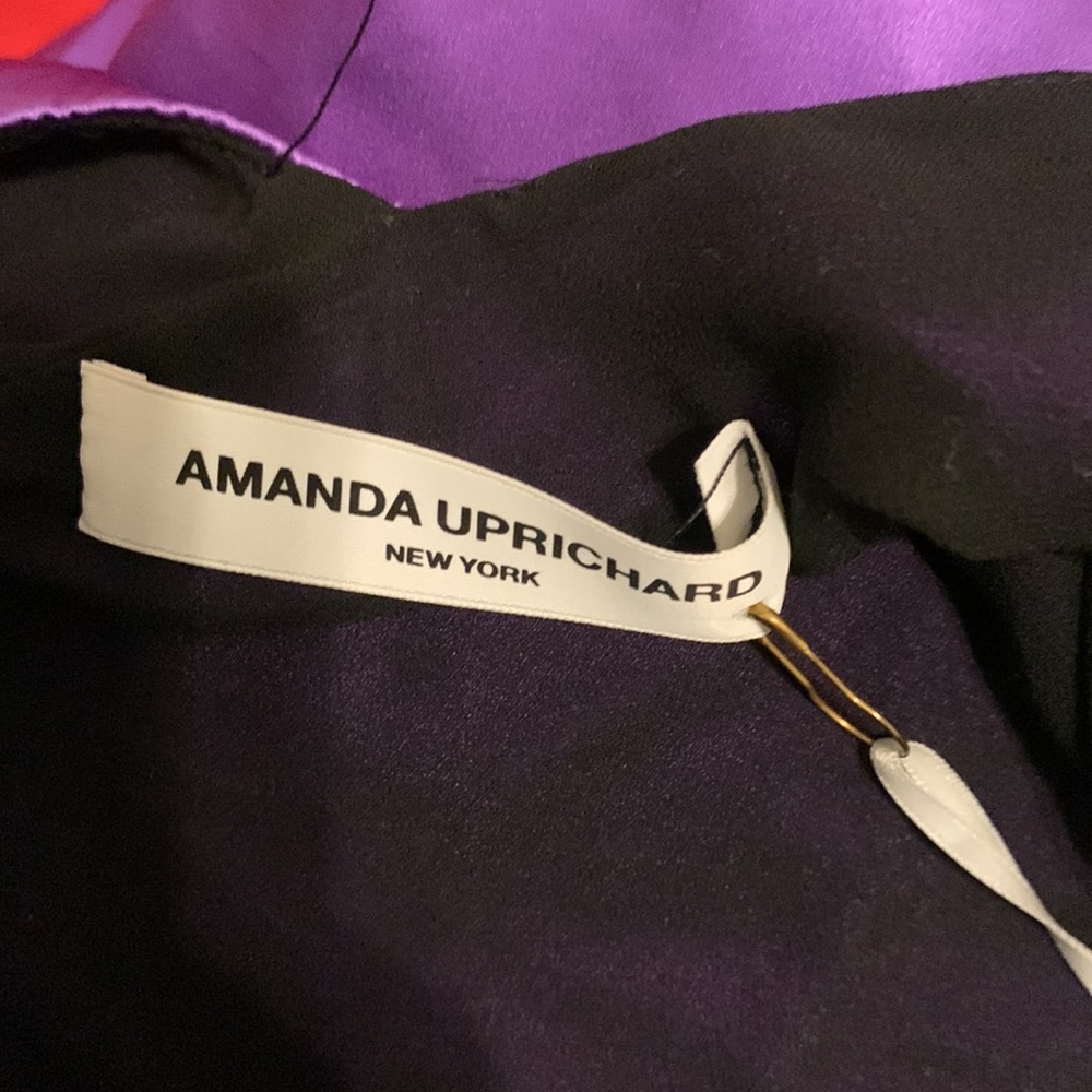 Amanda Uprichard Satin Lilac Backless Dress - Picture 6 of 15